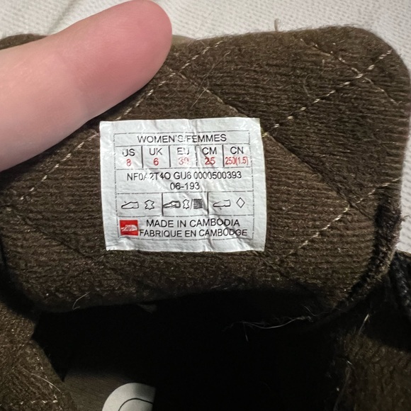 Women’s The North Face Brown Leather Lace Up Boots Size 8 - Picture 5 of 6